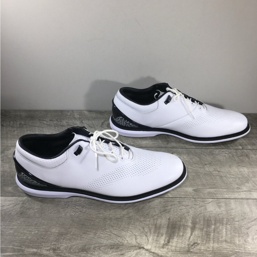 Nike DM0103 Jordan ADG 4 White Leather Men’s Golf Shoes Cleats Spikes Size 15